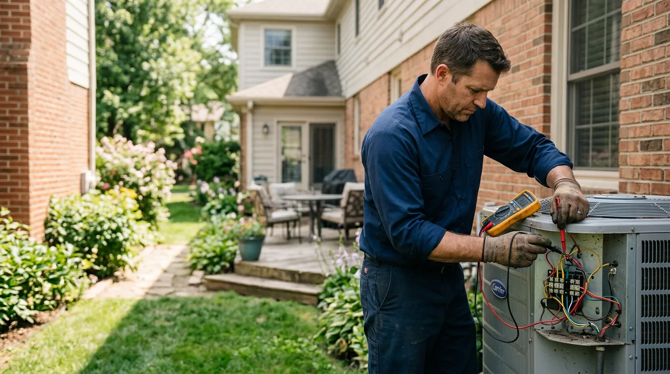 HVAC technician working near Junction, UT